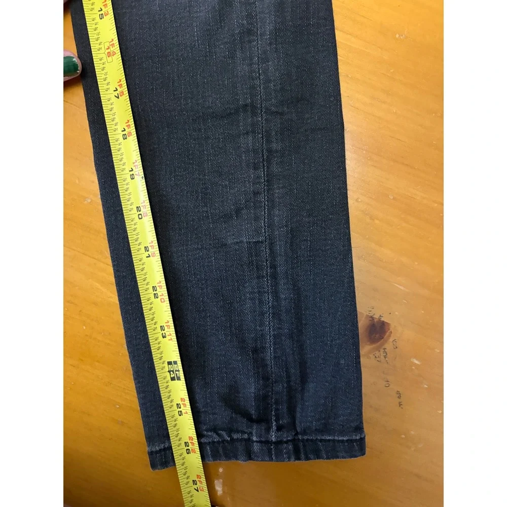 Gap Kids Girls Stretch Slim Jeans Black Pull On Elastic Waist Size L 10-11